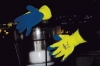 Rękawice ciepłochr. Bluetail, montażowe, akryl+lateks, żółto-nie
